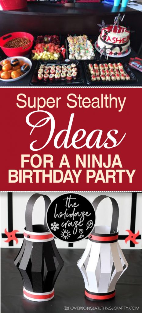 Kara's Party Ideas Red, White & Black Ninja Birthday Party