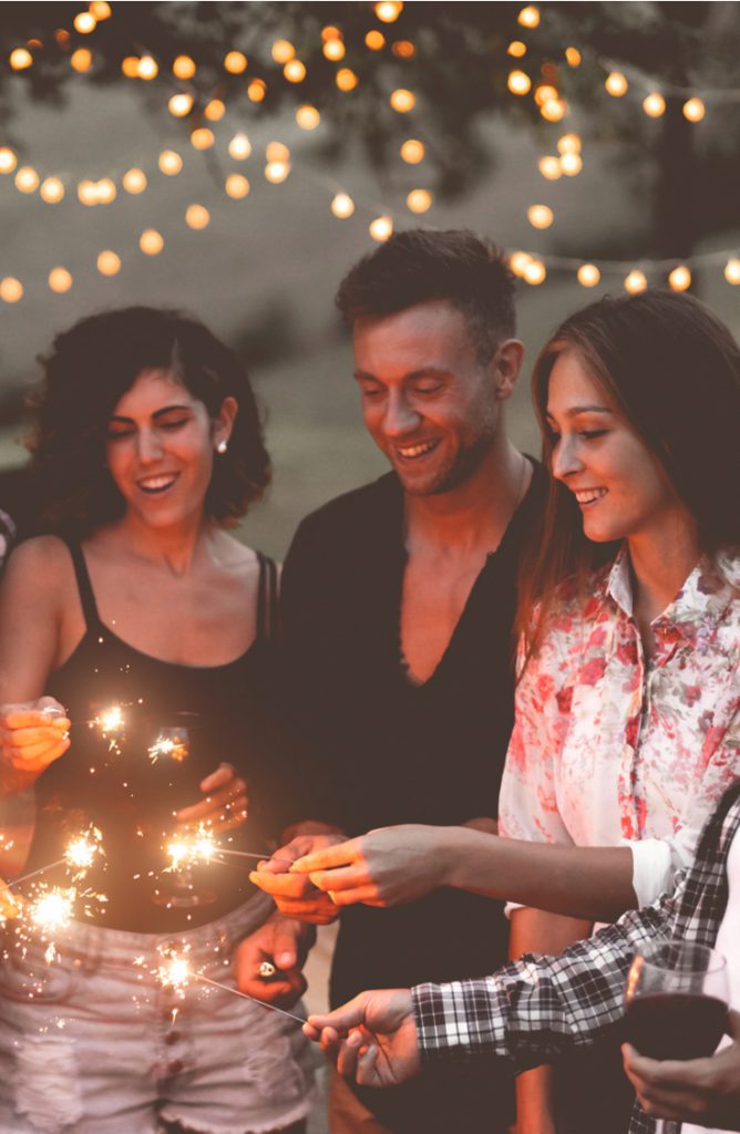 Nothing says summer like a backyard barbecue! Just picture it: sunset, crickets, picnic tables, and a fire pit for s'mores. Don't forget to have lighting for when the sun begins to set.