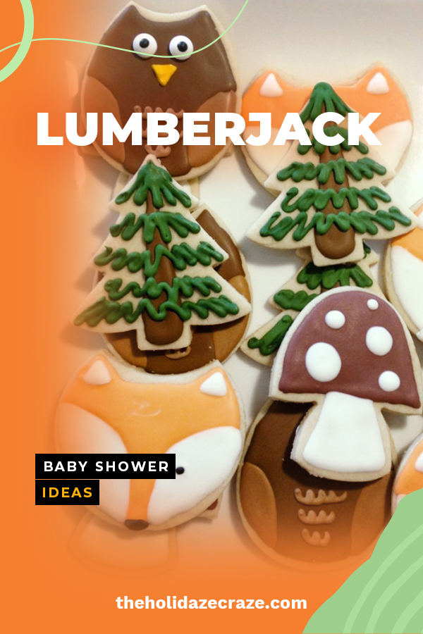 lumberjack baby shower decoration ideas