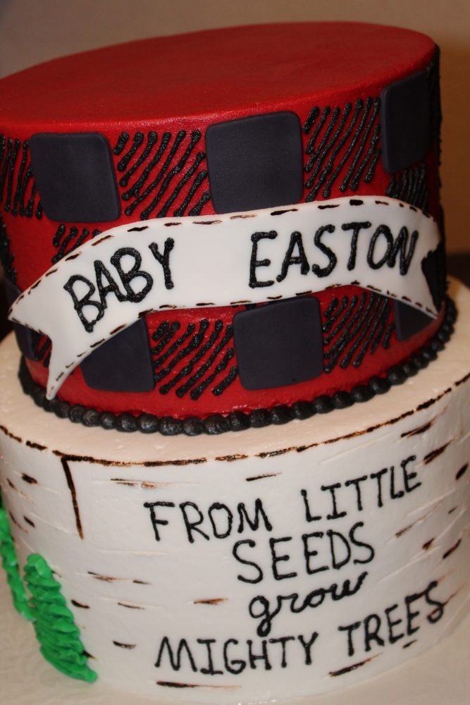 lumberjack baby shower decoration ideas