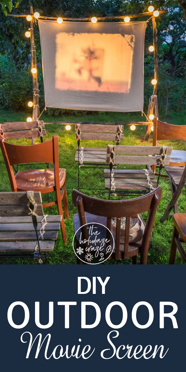 diy outdoor movie screen | diy | diy projects | outdoors | outdoor movie screen | movie party ideas