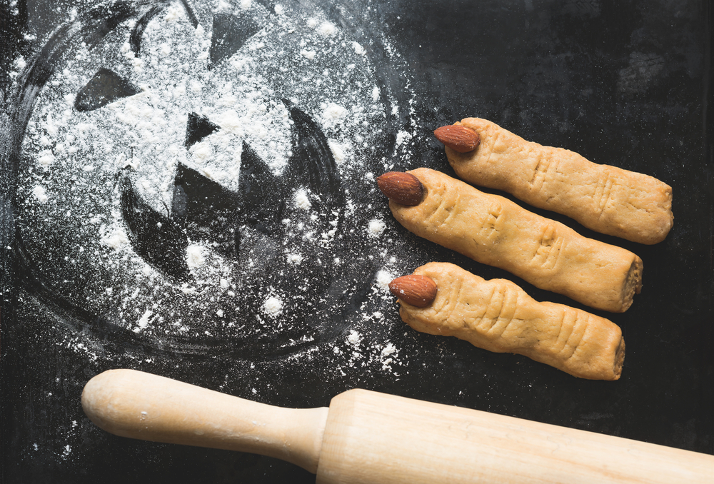 Side Dish: Witch’s Finger Breadsticks.