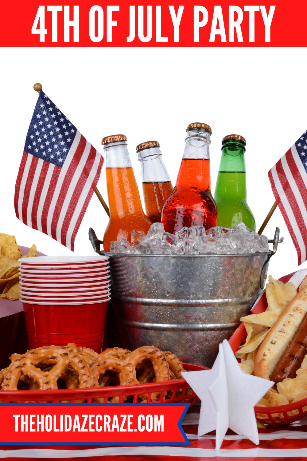 It's America's birthday. The 4th of July has to be the biggest party ever. From parades, fireworks, backyard BBQs and more. Our post is all about 4th of July party ideas. Decorations, food, games, and more. Read the post for these all-American party ideas. #4thofjuly #holidayparties #4thofjulyideas