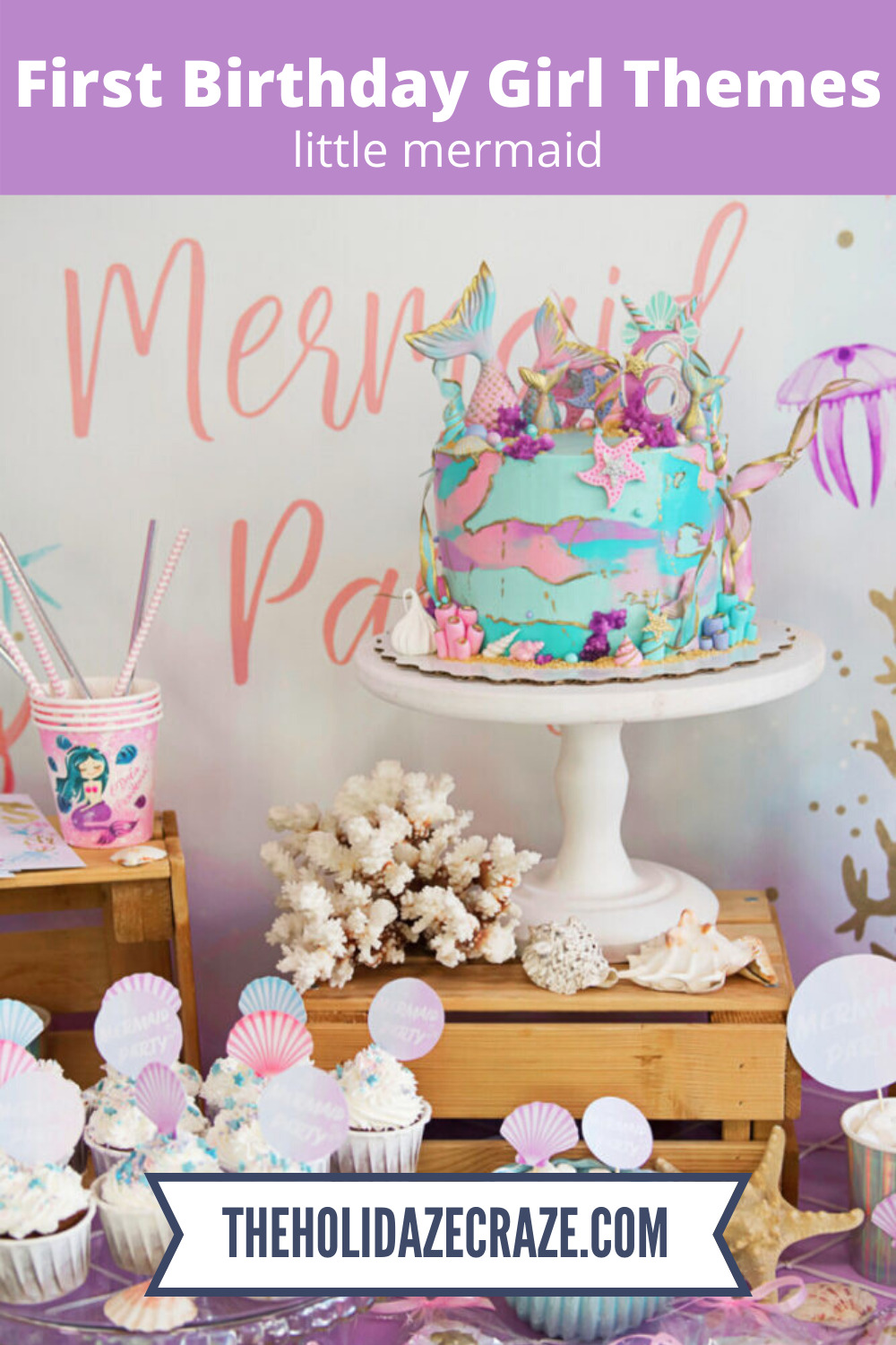 Looking for the perfect theme for your little girl's first birthday? We've got you covered! Come check out the trendiest themes for first birthday parties. #TheHolidazeCrazeBlog #GirlsFirstBirthdayParty #GirlBirthdayThemeIdeas #FirstBirthdayThemeIdeasForGirls