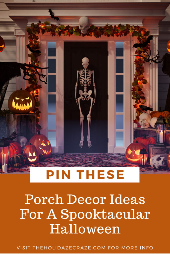 Porch Decor Ideas for Halloween * The Holidaze Craze